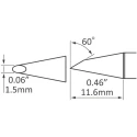 Metcal Soldering Iron Tip Hoof Shape 1.5 mm Width 11.6 mm Length SFP-DRH615