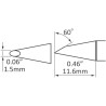 Metcal Soldering Iron Tip Hoof Shape 1.5 mm Width 11.6 mm Length SFP-DRH615