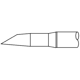 Metcal Soldering Iron Tip SCP-DRH35, SxP 3.5 mm Hoof Tip Width, 17.78 mm Length