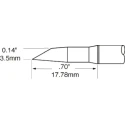 Metcal Soldering Iron Tip SCP-DRH35, SxP 3.5 mm Hoof Tip Width, 17.78 mm Length