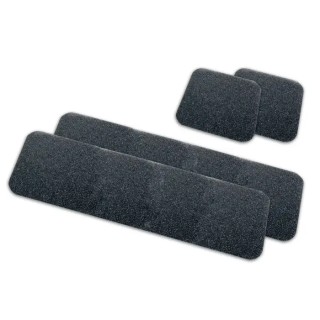 RS PRO Black Anti-Slip Flooring Polymer Mat Grit Finish 610 mm x 152 mm x 1 mm 762-1516