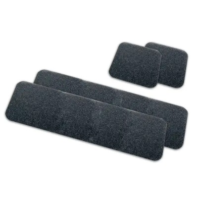 RS PRO Black Anti-Slip Flooring Polymer Mat Grit Finish 610 mm x 152 mm x 1 mm 762-1516
