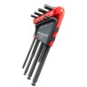 Facom 9 Piece L Metric Hex Key Set, Long Arm, Silicon Steel, Polished Phosphate Finish, Hex Sizes 1.5 mm to 10 mm 83SH.JP9APF