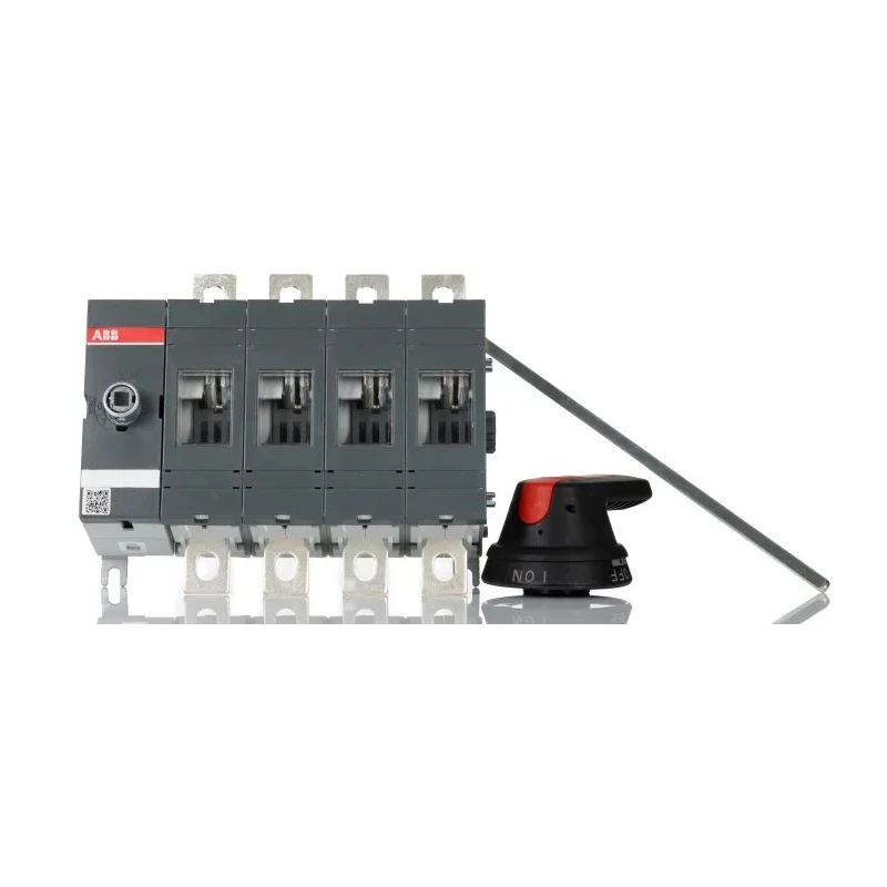 ABB 4-Pole Base Isolator Switch IP65, 200A, 144 kW, 3-Phase, Lug Terminal OT160EV04P 1SCA120521R1001