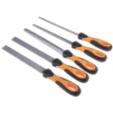 Bahco Engineers File Set, Bastard Cut, Square and Round Profiles, 200 mm Length, Handle Included, Model 1-478-08-1-2