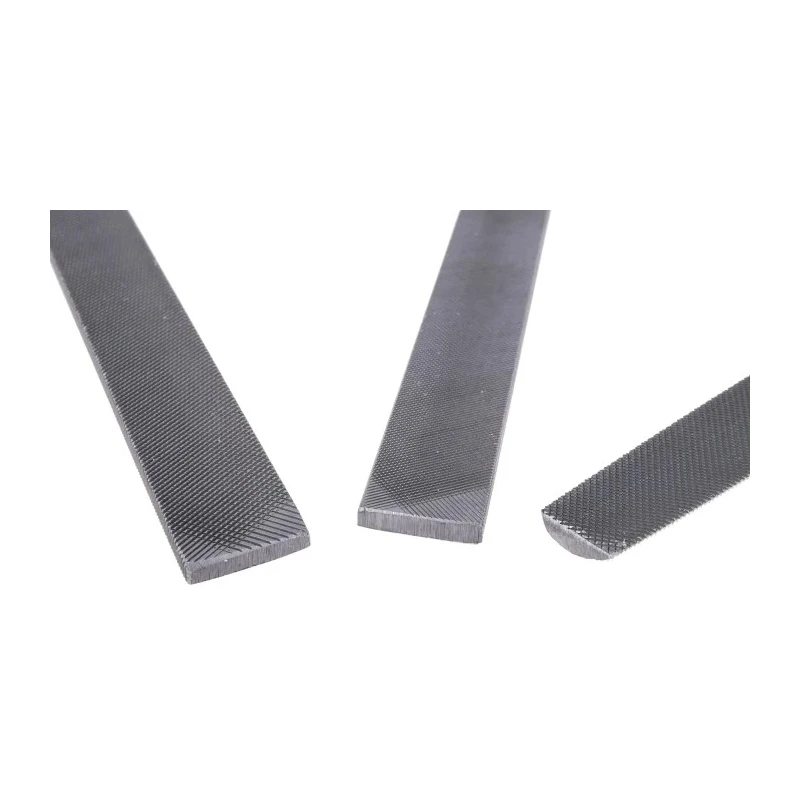 Bahco Engineers File Set, Bastard Cut, Square and Round Profiles, 200 mm Length, Handle Included, Model 1-478-08-1-2