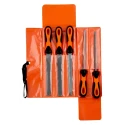 Bahco Engineers File Set, Bastard Cut, Square and Round Profiles, 200 mm Length, Handle Included, Model 1-478-08-1-2
