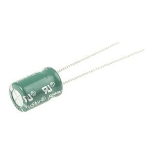 Eaton 1 F Electric Double Layer Supercapacitor, -10 to 30 % Tolerance, 2.7 V DC, Through Hole Mount HV0810-2R7105-R