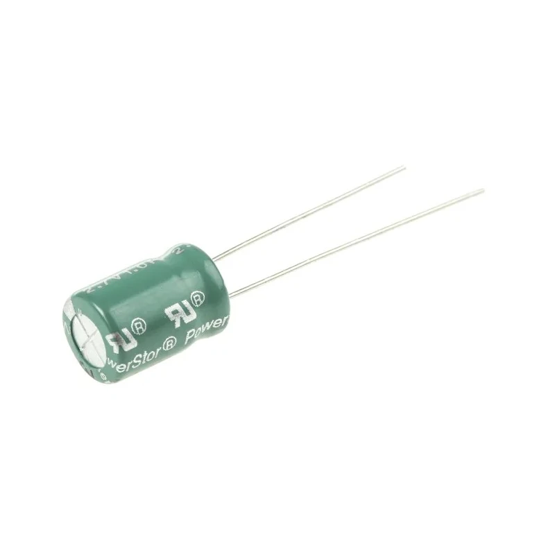 Eaton 1 F Electric Double Layer Supercapacitor, -10 to 30 % Tolerance, 2.7 V DC, Through Hole Mount HV0810-2R7105-R