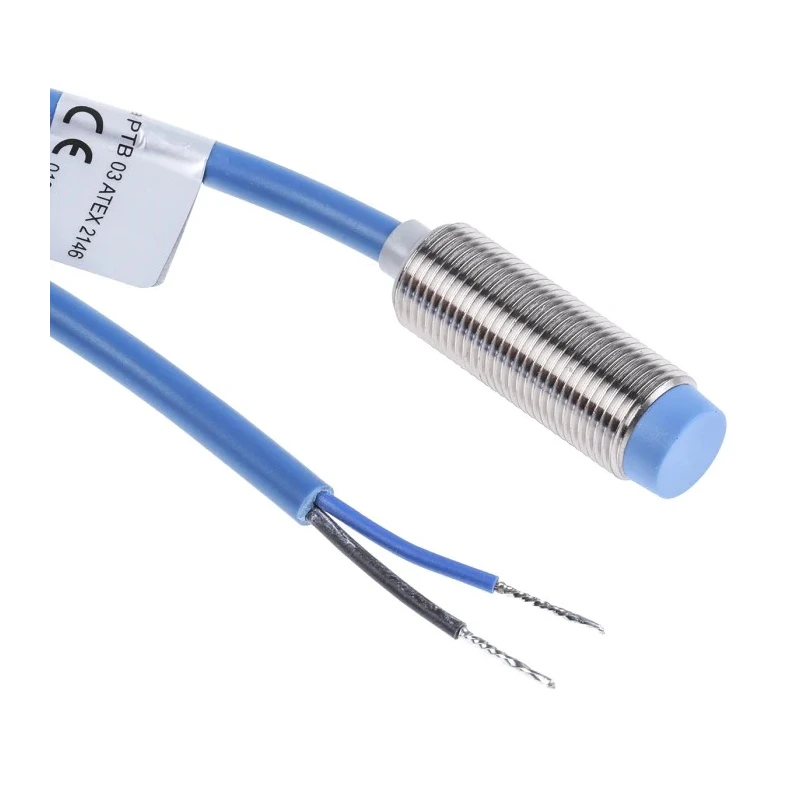 Baumer Threaded Barrel Inductive Proximity Sensor M12 x 1, NAMUR Output, 30 V DC, 4 mA, Detection 4 mm, IP67 IFRM 12X9103