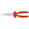 Knipex Combination Plier 200mm Overall, VDE 1000V Insulated Tool Steel Chrome Finish 13 86 200