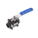 RS PRO Carbon Steel Threaded Full Port Ball Valve BSPP 3/4 in Female Inlet and Outlet, Stainless Steel Handle, 69 764-4216