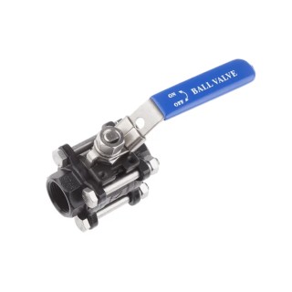 RS PRO Carbon Steel Threaded Full Port Ball Valve BSPP 3/4 in Female Inlet and Outlet, Stainless Steel Handle, 69 764-4216