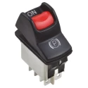 APEM Illuminated DPST On-On On-On Rocker Switch Panel Nylon Housing IP68 Rated KL46CAKJG226N01A6