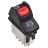APEM Illuminated DPST On-On On-On Rocker Switch Panel Nylon Housing IP68 Rated KL46CAKJG226N01A6