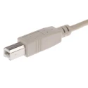 HARTING USB Cable Female USB Type B to Female USB 2.0 with Grey Polyamide Jacket 3m 09454521914