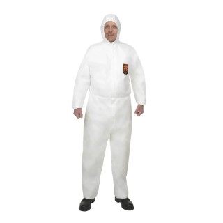 Kimberly Clark White Disposable Overall KleenGuard® A40 Series 104 to 112 cm Chest Size, 1.76 m Length 97910
