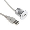 HARTING USB Cable Female USB Type A to Female USB 2.0 Connector Silver Polyamide Jacket 500mm 09454521920