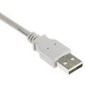 HARTING USB Cable Female USB Type A to Female USB 2.0 Connector Silver Polyamide Jacket 500mm 09454521920