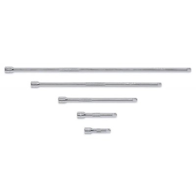 GearWrench 1/4 Inch Drive 5 Piece Extension Set Polished Chrome Alloy Steel 81002D