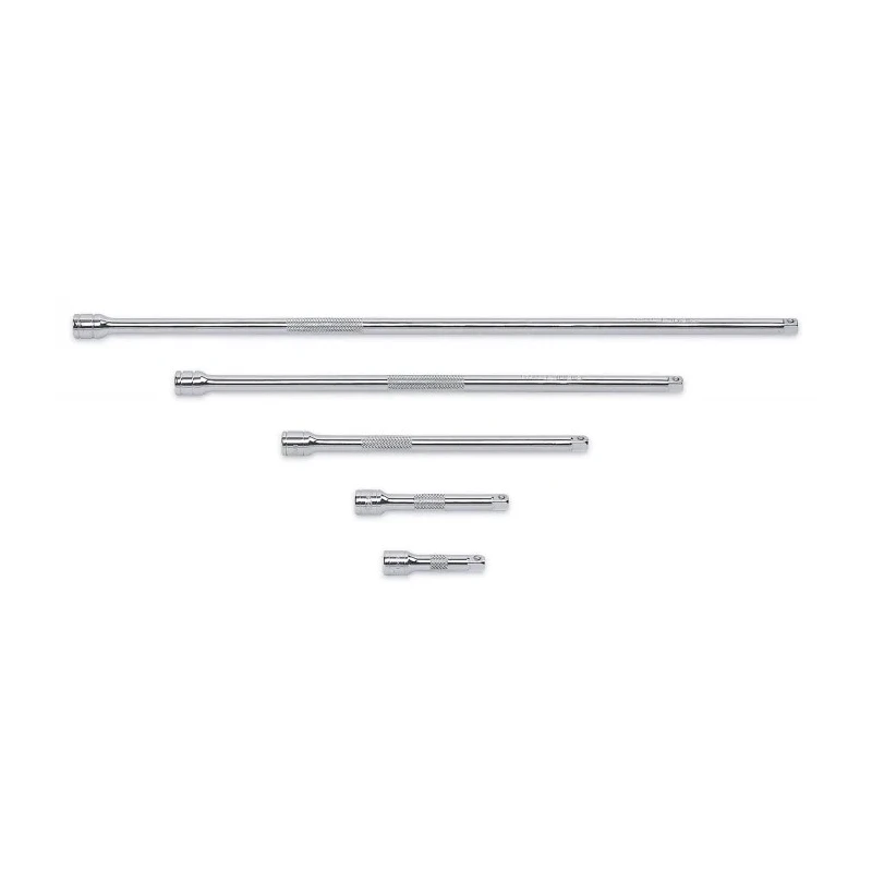GearWrench 1/4 Inch Drive 5 Piece Extension Set Polished Chrome Alloy Steel 81002D