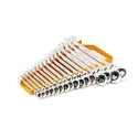 GearWrench Combination Ratchet Spanner Set 16 Pieces 8 to 25 mm Alloy Steel Chrome Full Polish 9902D