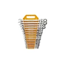 GearWrench Combination Ratchet Spanner Set 16 Pieces 8 to 25 mm Alloy Steel Chrome Full Polish 9902D