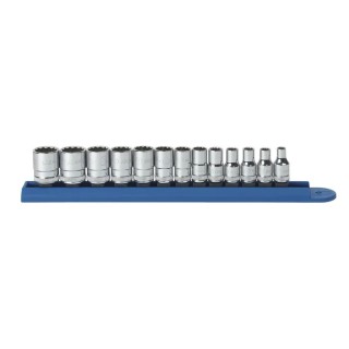 GearWrench 13-Piece 1/4 Inch Drive Bit, Deep, Driver, Plug Socket Standard Socket Set 80306