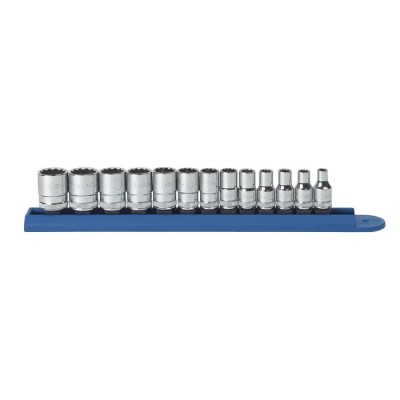 GearWrench 13-Piece 1/4 Inch Drive Bit, Deep, Driver, Plug Socket Standard Socket Set 80306