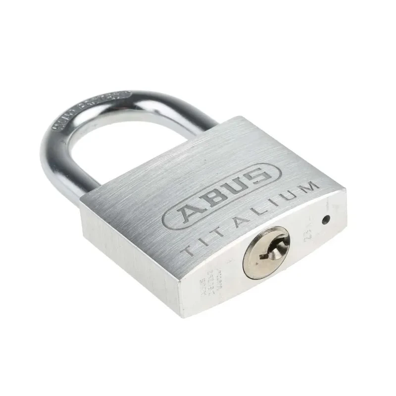 ABUS Keyed Titalium Weatherproof Padlock 8 mm Shackle Diameter, 37 mm Shackle Length, 50 mm Width 64TI/50