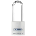 ABUS Weatherproof Titanium Padlock with 7 mm Shackle, 70 mm Length, 4 mm Width 80TI/40HB63