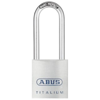ABUS Weatherproof Titanium Padlock with 7 mm Shackle, 70 mm Length, 4 mm Width 80TI/40HB63