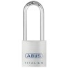 ABUS Weatherproof Titanium Padlock with 7 mm Shackle, 70 mm Length, 4 mm Width 80TI/40HB63