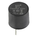 Eaton Bussmann Series Non-Resettable Fuse Radial 500mA 250V AC Time Delay SR-5-500MA-BK