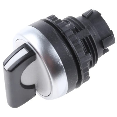 BACO Series 2 Position Selector Switch Head, 22 mm Cutout Diameter, IP65, Spring Return Operation L21KB03