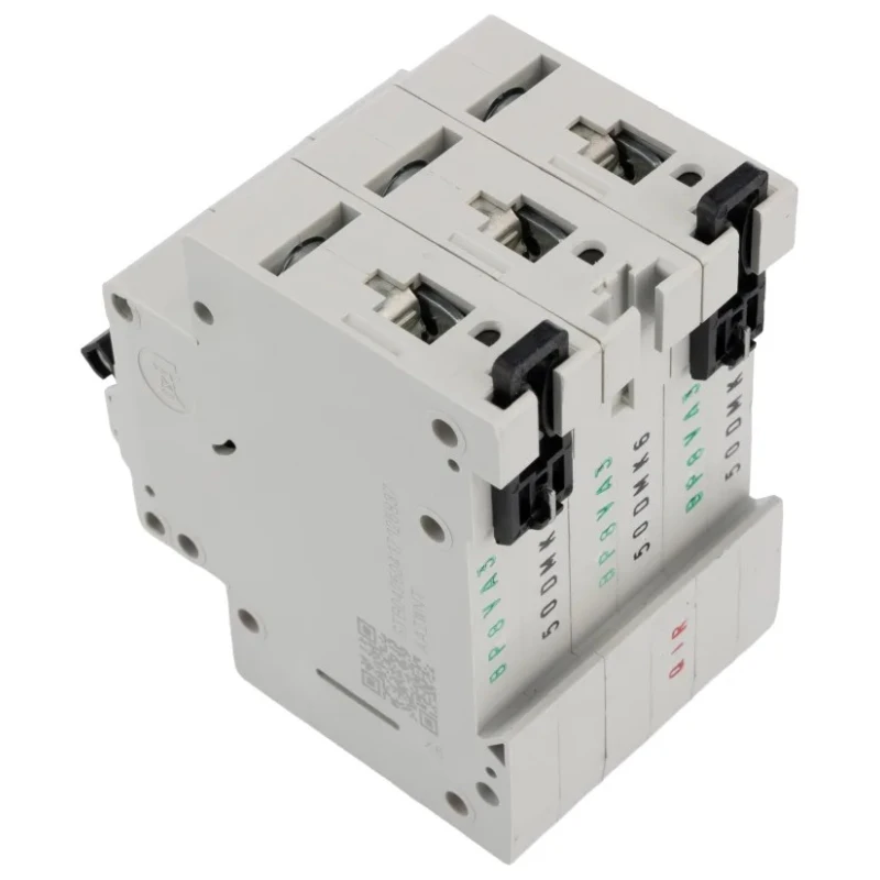 Eaton Miniature Circuit Breaker 3-Pole 50A Type D 400V AC 6 kA Breaking Capacity 168086 FAZ6-D50/3