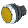 BACO Yellow Spring Return Push Button Head 22 mm Cutout, IP66, Plastic, Round, Unmarked L21AH40