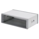 OKW 3U 19 in Rack Mount Instrument Case Ventilated Aluminium Grey M6019305