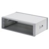 OKW 3U 19 in Rack Mount Instrument Case Ventilated Aluminium Grey M6019305