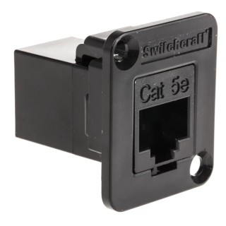 Switchcraft EH Series 1 Port RJ45 Unshielded Cat5e Adapter EHRJ45P5ERS