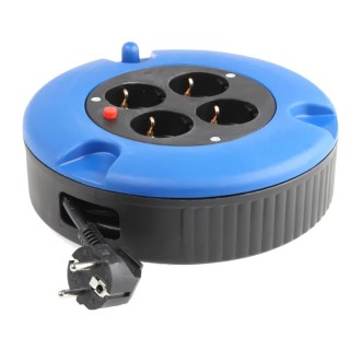 RS PRO Cable Reel 5 m Length 4 Socket Type F German Schuko 230V ac 4.8A Current 768-4440