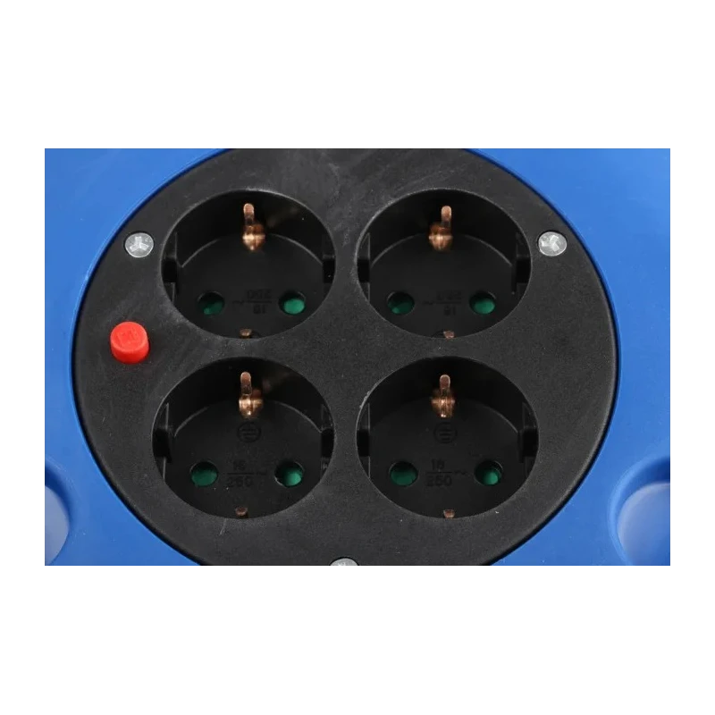 RS PRO Cable Reel 5 m Length 4 Socket Type F German Schuko 230V ac 4.8A Current 768-4440
