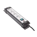 brennenstuhl Premium-Line Extension Lead Kit 1.8 m Cable Length, 4 Type E French Sockets, 230V, IP20, Switchable 1951544100