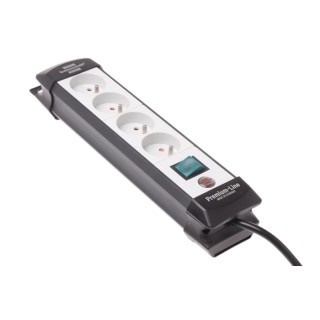 brennenstuhl Premium-Line Extension Lead Kit 1.8 m Cable Length, 4 Type E French Sockets, 230V, IP20, Switchable 1951544100