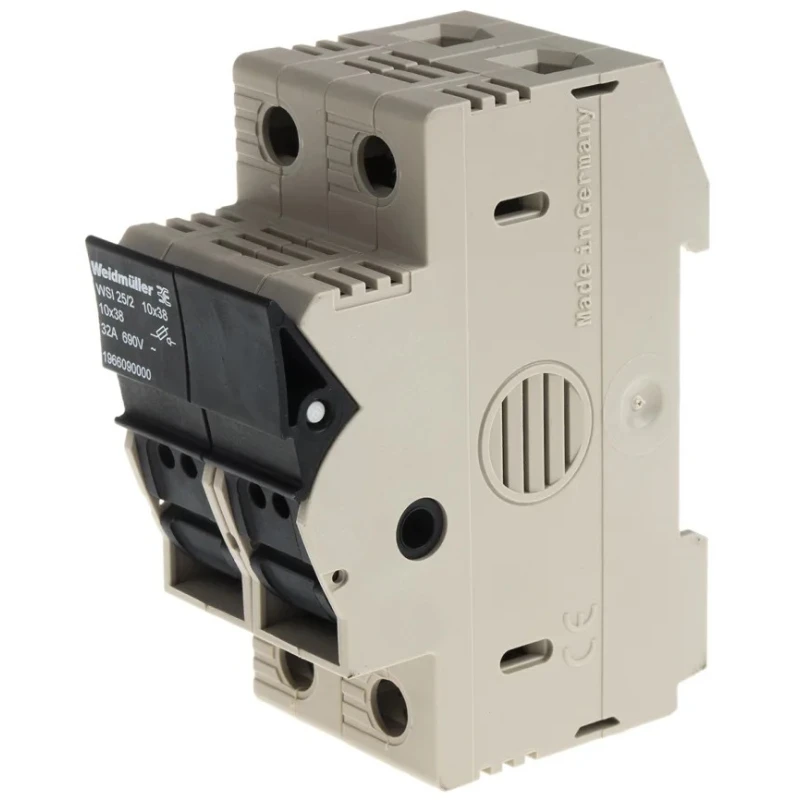 Weidmüller W Series Fused DIN Rail Terminal Block Beige, 1-Level, Screw Termination, 690V, 32A, 36mm Pitch 1966090000