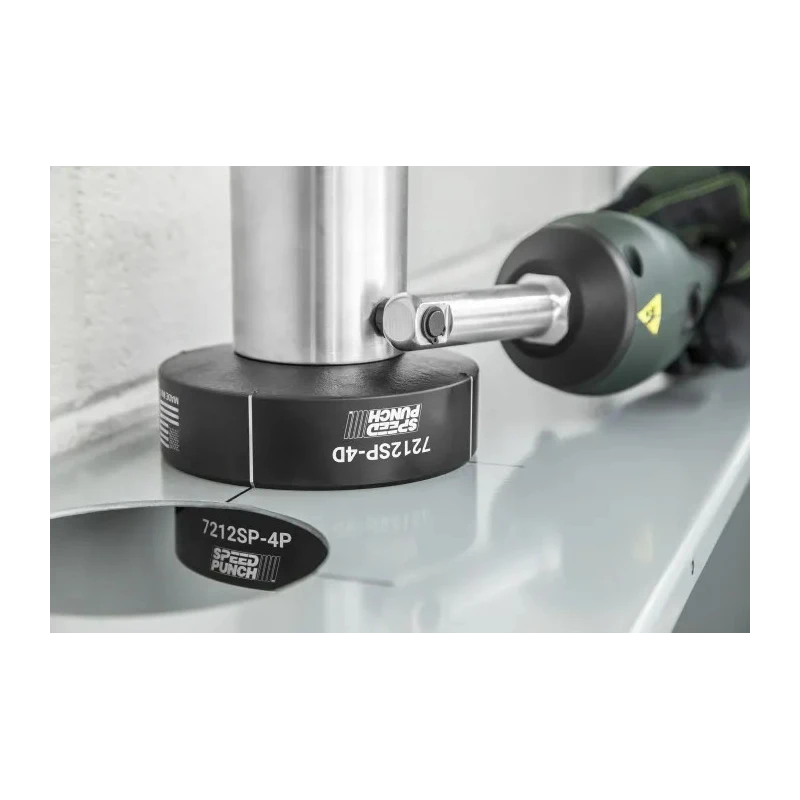 Greenlee Punch & Die Set, 138 x 138 mm Special Shape Punch, 150/63 mm Round Punch, Round & Square Hole, Hydraulic LS50Lflex