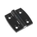 RS Pro Matt Stainless Steel Glass Reinforced Nylon Polyamide Butt Hinge 60mm x 60mm x 6.5mm 770-3012
