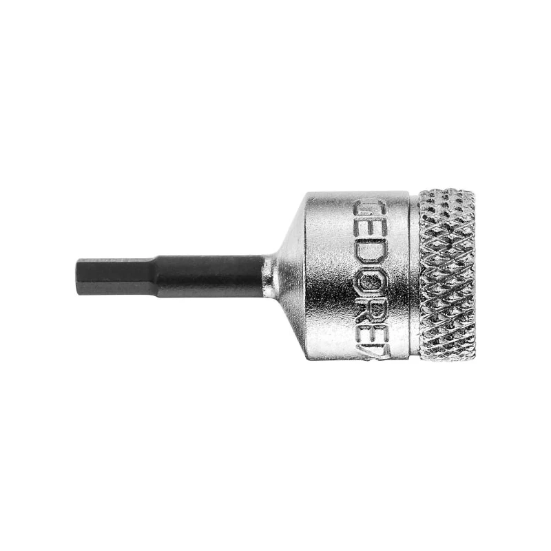 Gedore Hex Screwdriver Bit, 1/4 in Drive Size, 3 mm Hex Head, Square Drive, 28 mm Overall Length IN 20 3