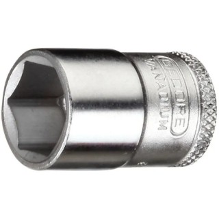 Gedore 3/8 in Drive 8 mm 6 Point Square Drive Vanadium Steel Socket 9mm Overall Length 30 8