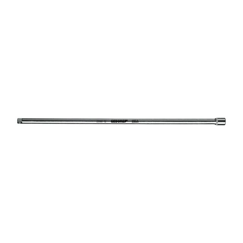 Gedore 6.35 mm Square Drive Chrome Vanadium Steel Extension Socket 305mm Overall Length 2090-12